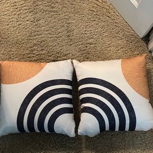 Never used! Society 6 throw pillows!